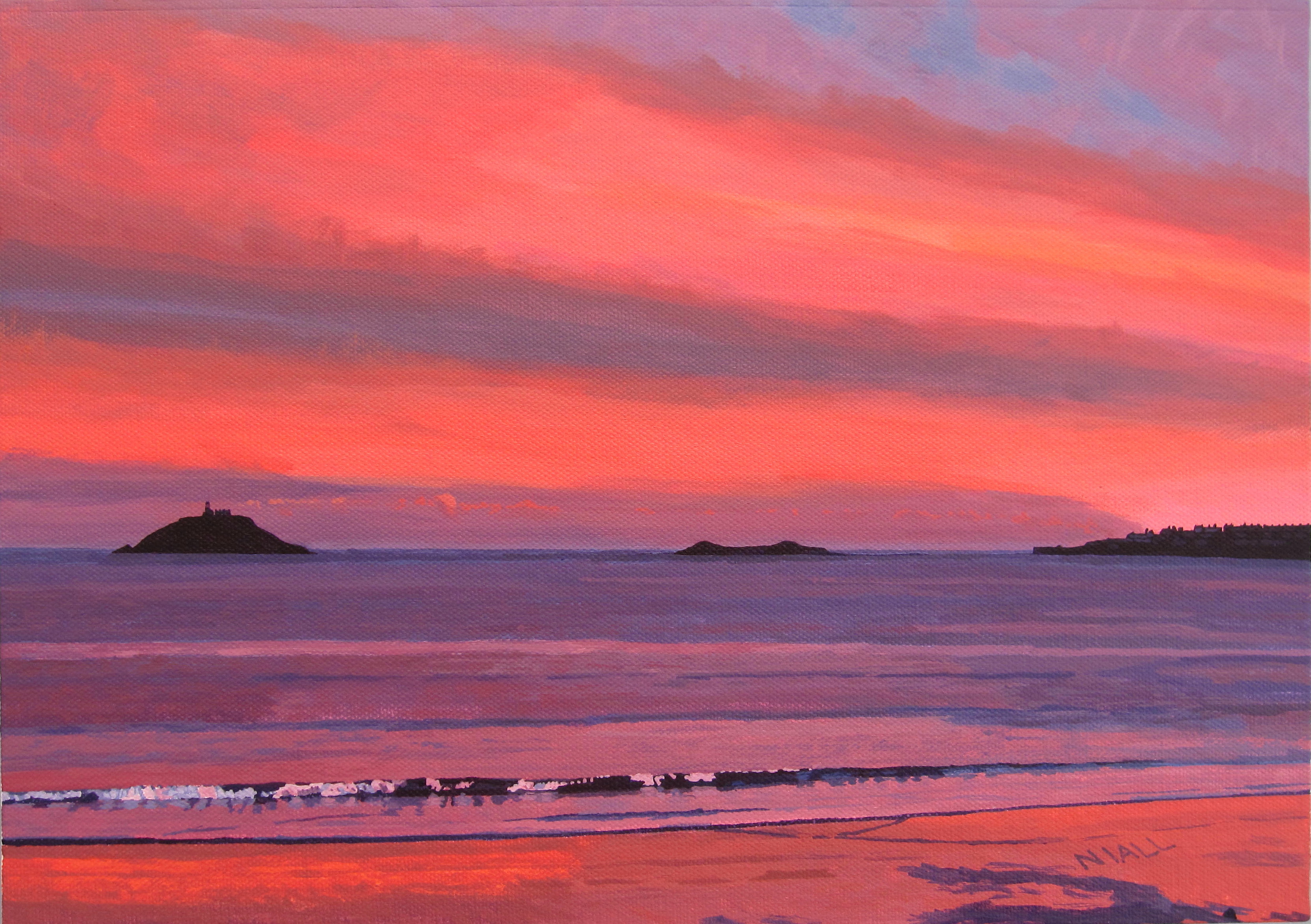 View of Ballycotton at Sunset