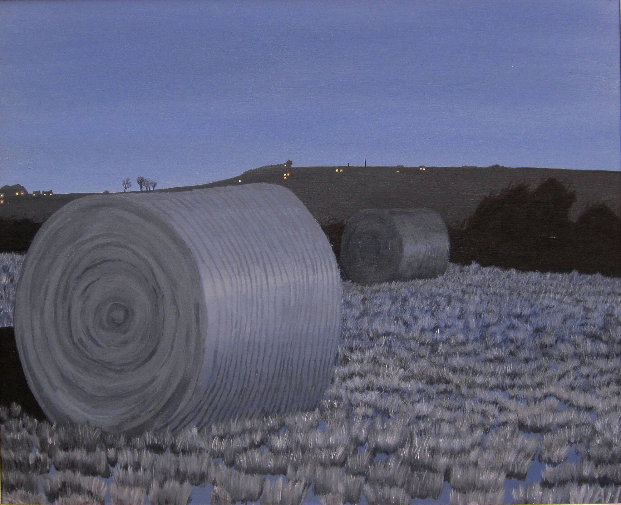 Two Moonlit Bales