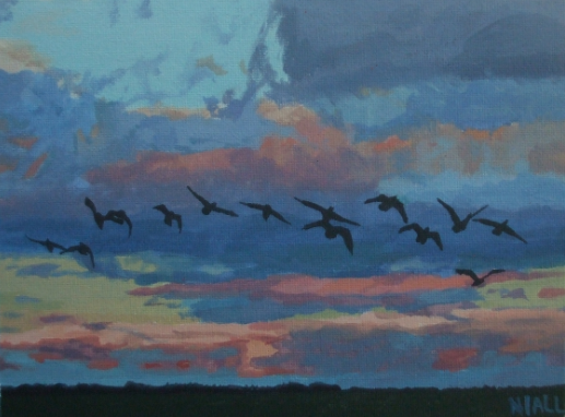 Wild Geese in Flight