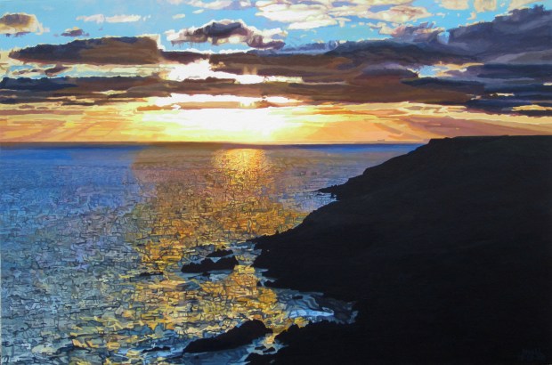 Winter Sunset Seascape at Ballycotton Cliffs