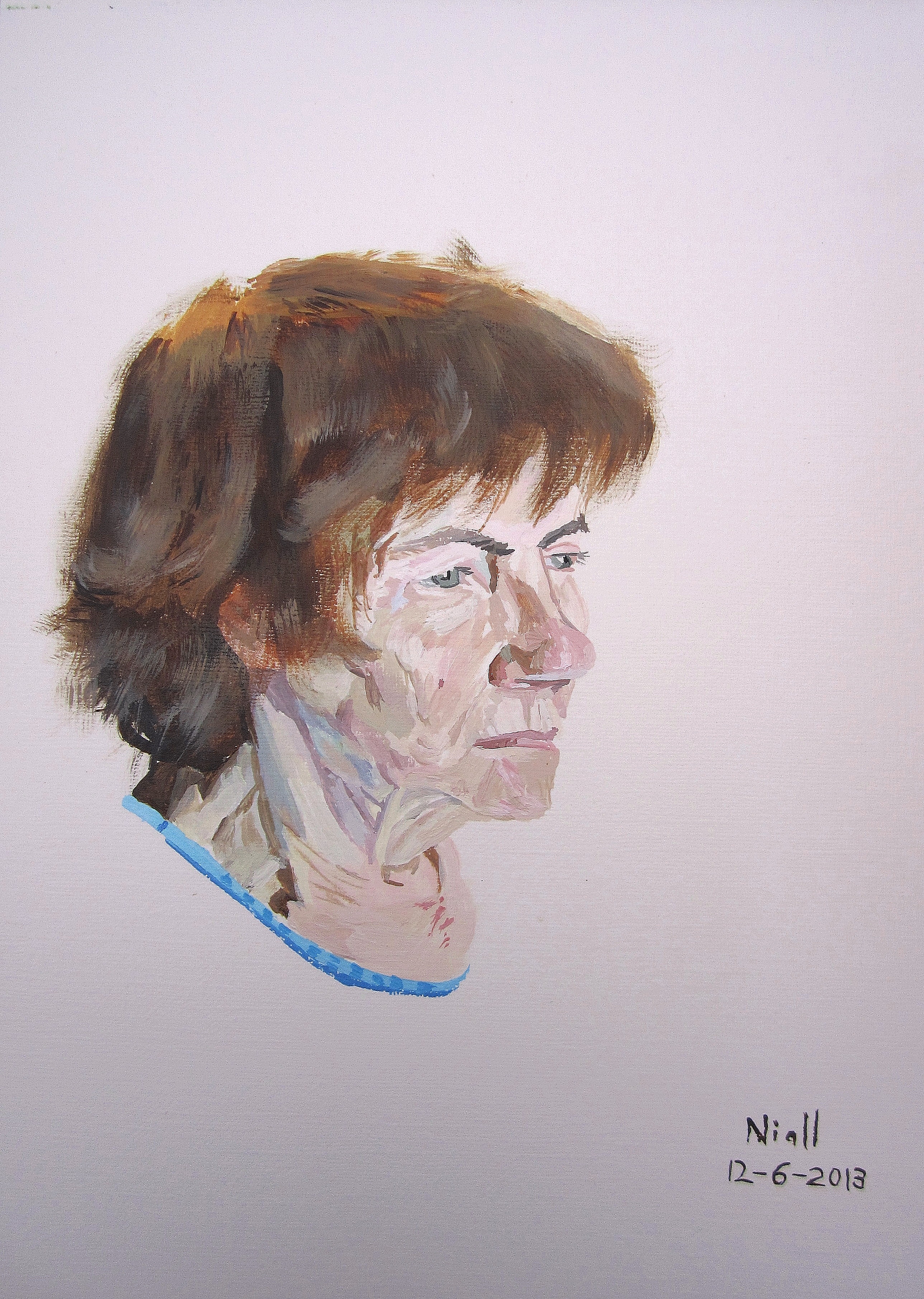 Four hour painting of Mam