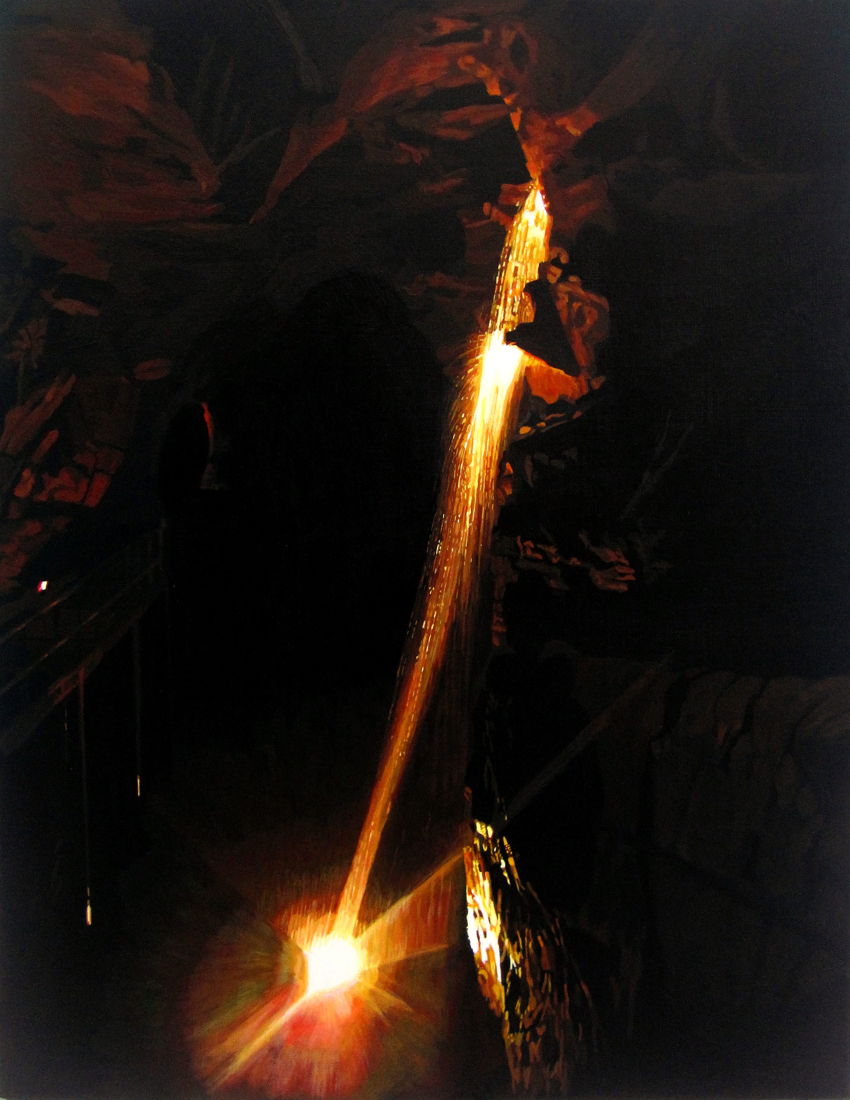 Waterfall in Aillwee Cave