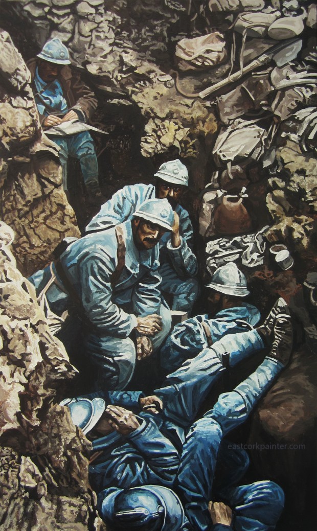 French Soldiers Near Verdun 1916 watermark