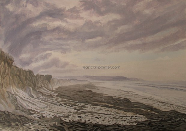 Seaweed Mounds On Garryvoe Beach watermarked