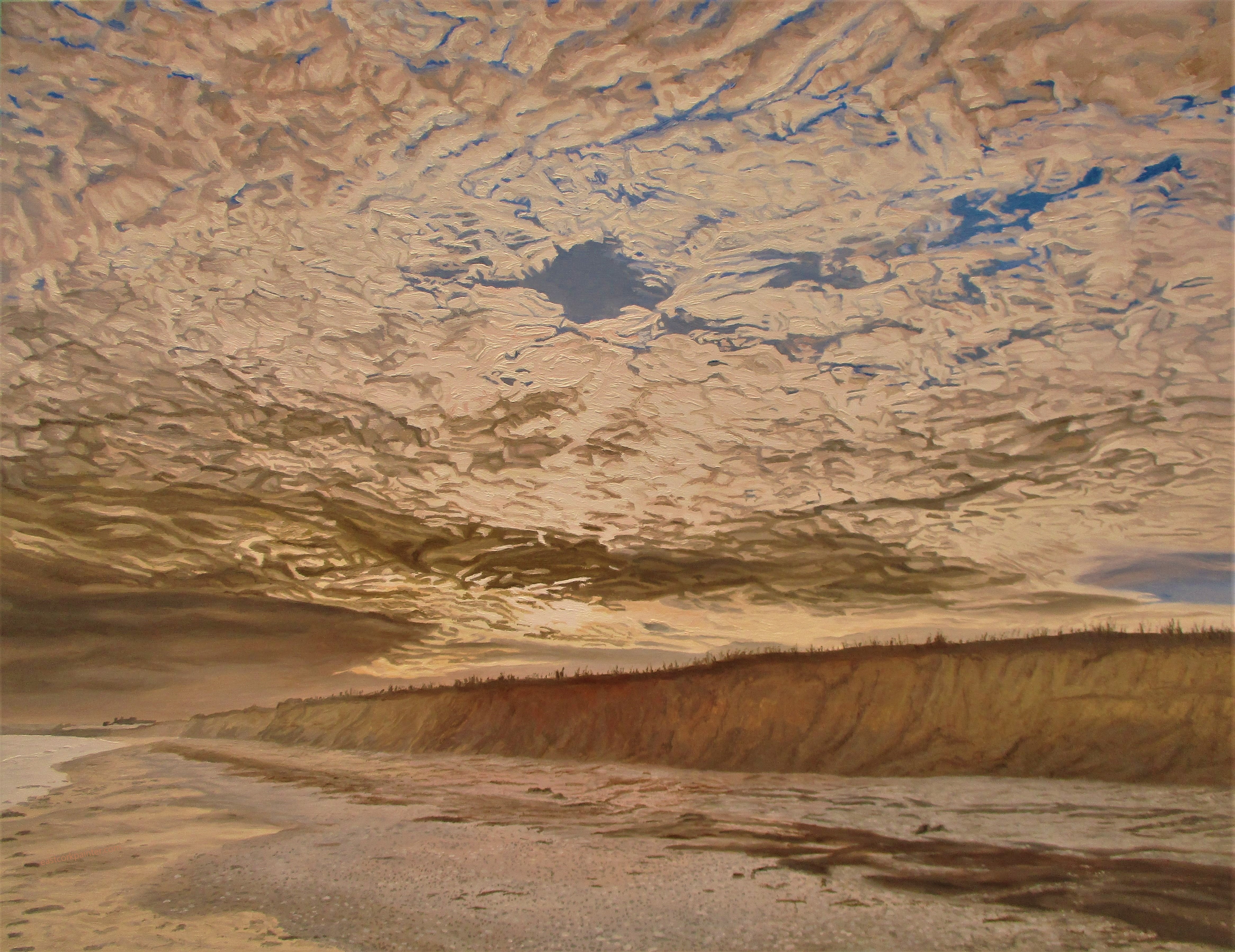 Fragmented Sky Over Garryvoe Watermark