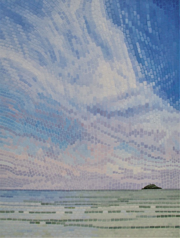 Wispy Clouds Over Ballycotton Island